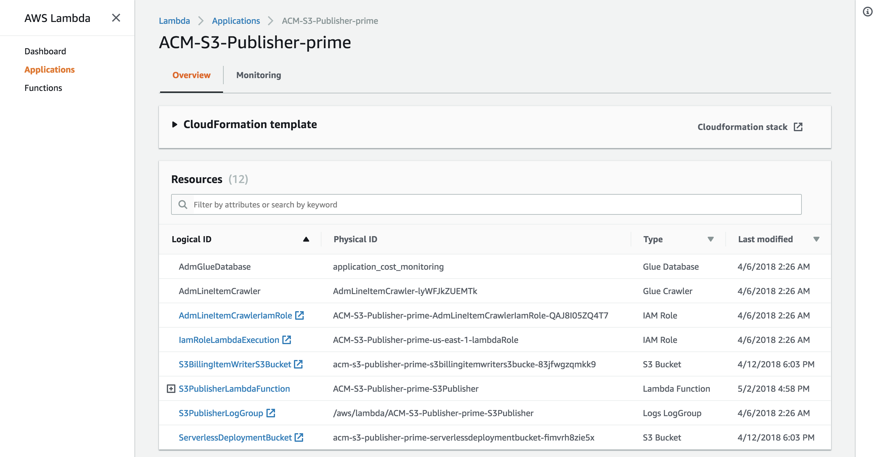 serverless-applications-view
